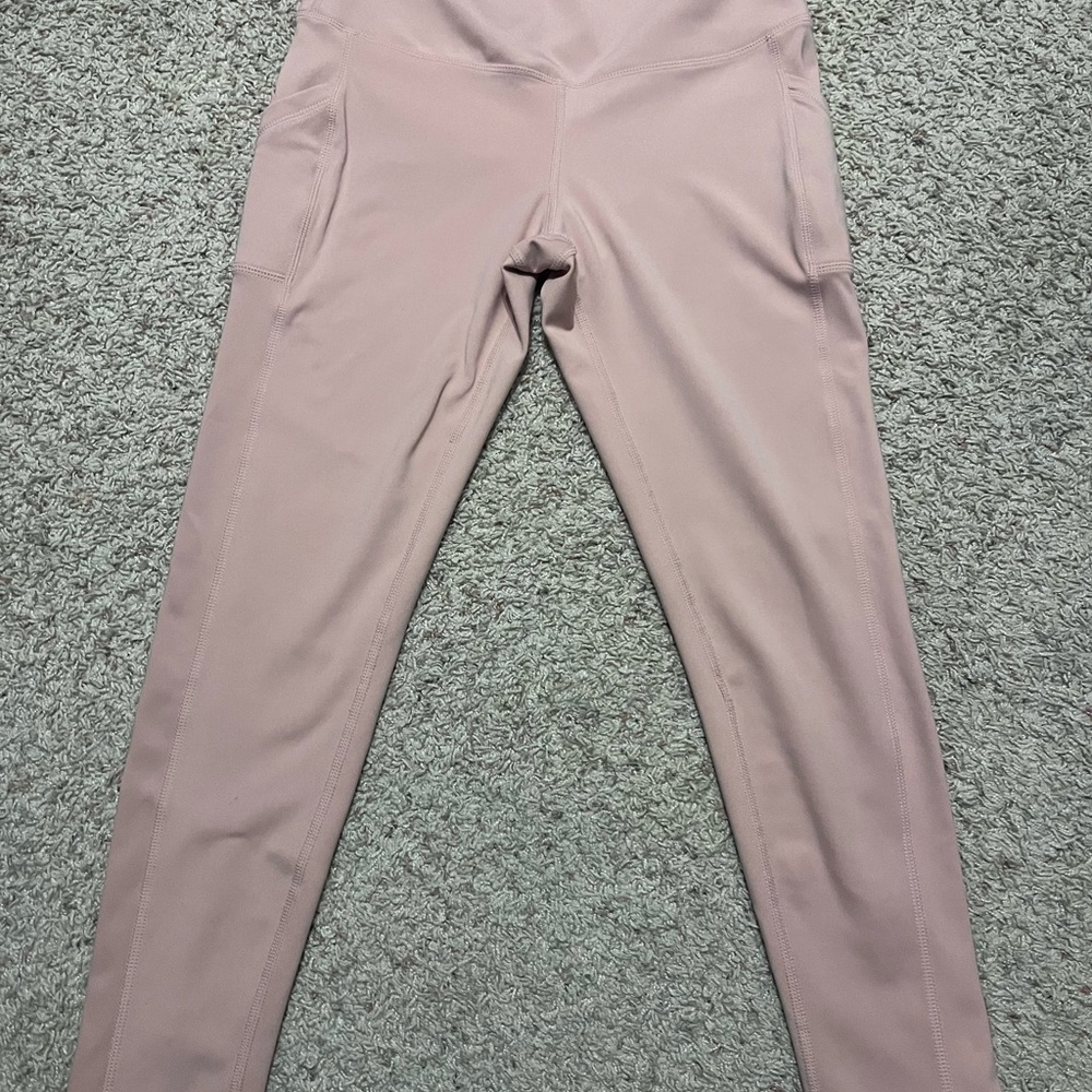 LegEnd Leggings Yoga Pants Womens Size M with Pockets Pink Performance